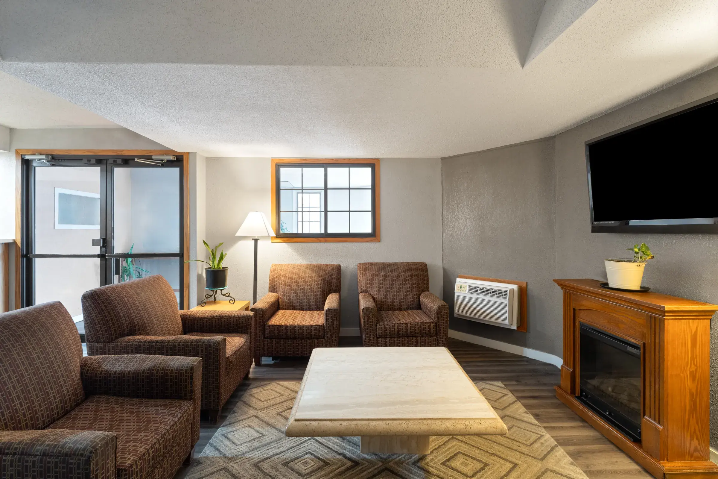 Welcoming lobby seating