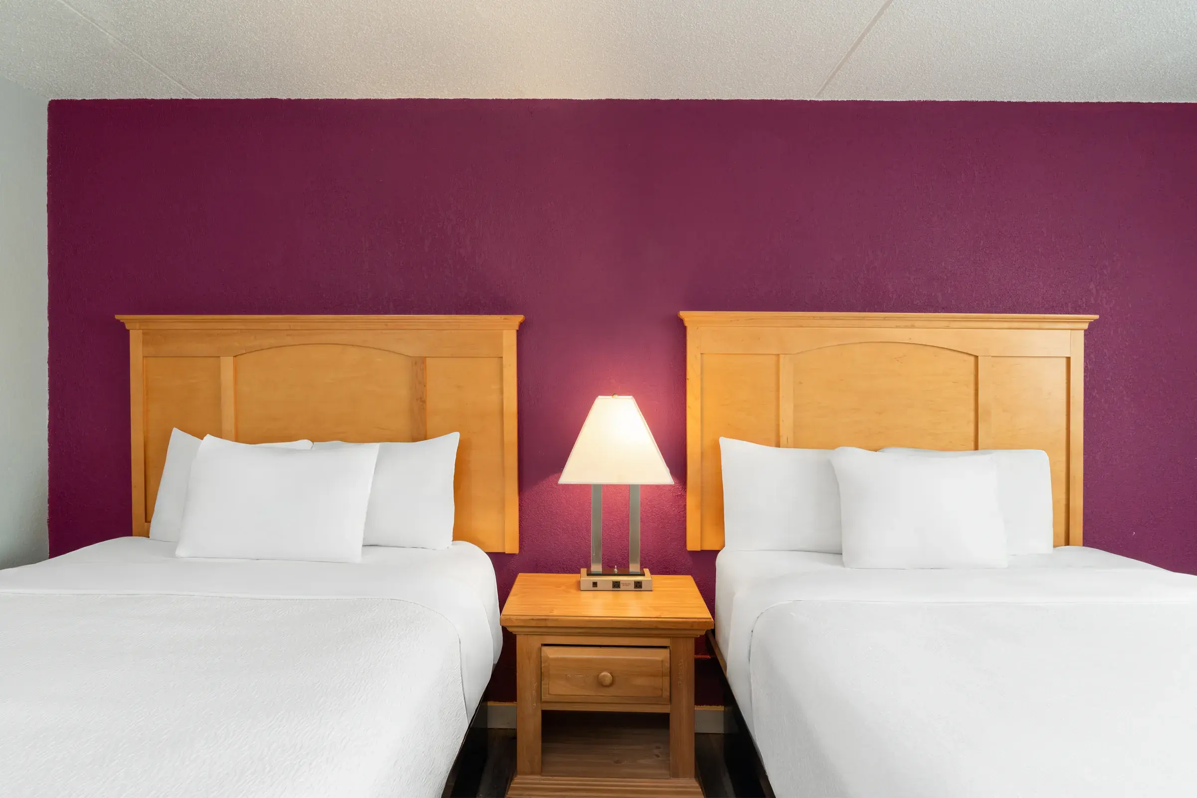 Comfortable queen-bed room detail
